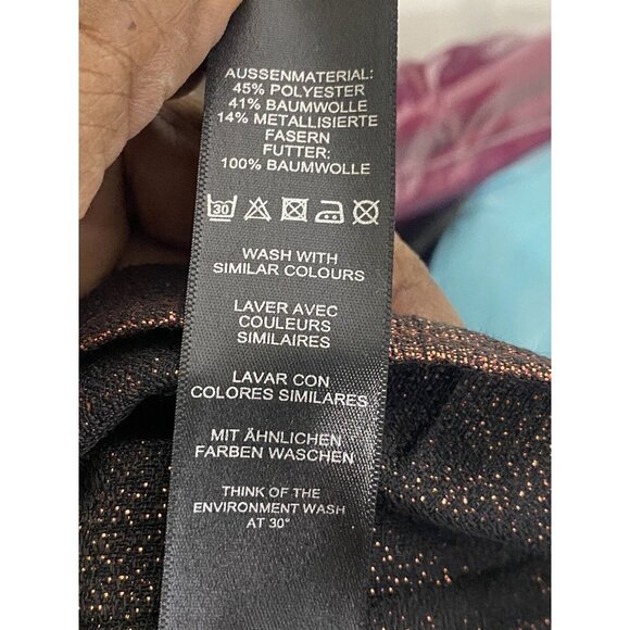 ASOS Womens Spaghetti Strap Dress Pleated Design in Metallic Bronze Size 8 - Picture 6 of 6